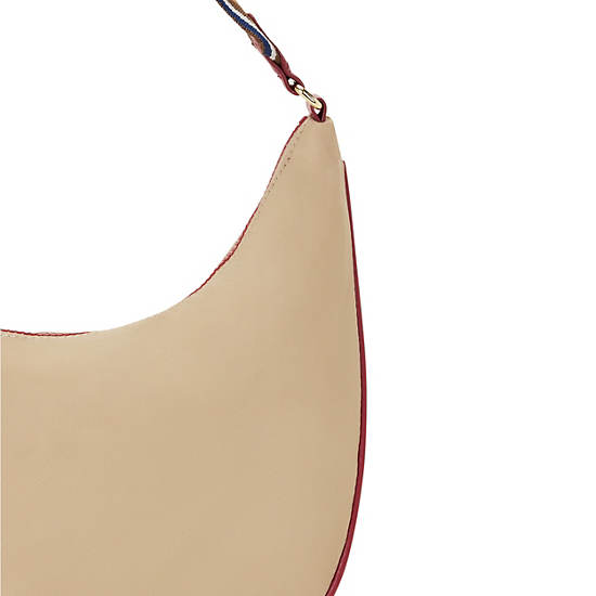 Kipling Hania Classic Shoulder Bags Natural Beige Combo | CA 1417AH